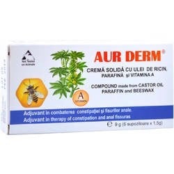 Aur Derm Supozitoare ulei de Ricin 1,5gr*10 buc
