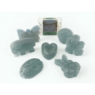 CocoSapun transparent figurine cu argan, avocado si menta - 50 g