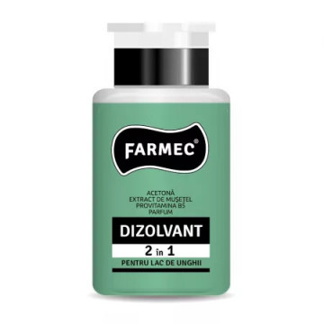 Farmec Dizolvant pentru lac de unghii 2 in 1 - 150 ml