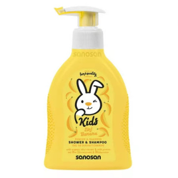Gel de dus si sampon 2 in 1 cu aroma de banane - 200 ml