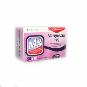 Magneziu cu B6 * Beres x 50 +10 cpr