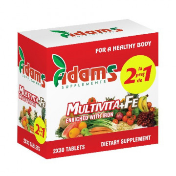 Multivita + Fe - 30 cpr 1+1 Gratis
