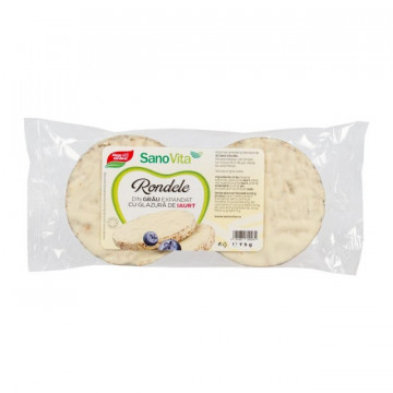 Rondele grau cu glazura de iaurt - 75g