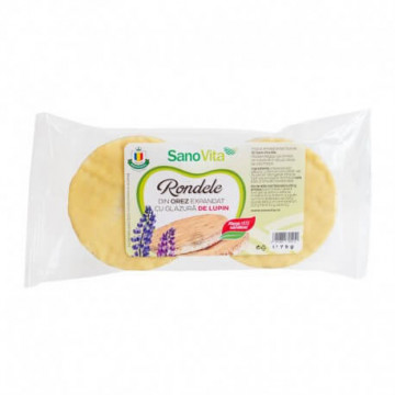 Rondele orez cu glazura de lupin - 75g