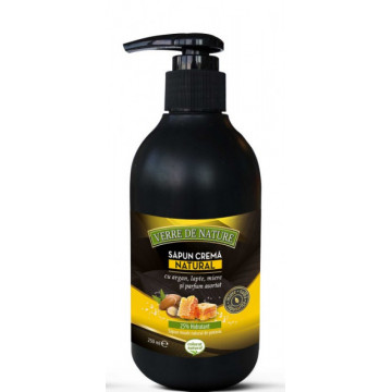 Sapun crema natural cu lapte, miere si parfum asortat - 240 ml