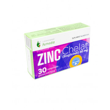 Zinc Chelat (Bisglicinat) 50 mg - 30 cpr