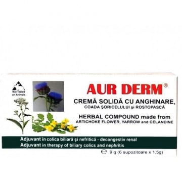Aur Derm Supozitoare Anghinare 1,5gr*10 buc