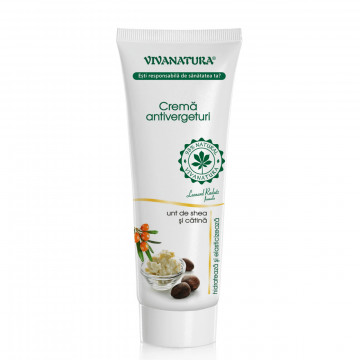 Crema Antivergeturi cu unt de shea si catina - 250 ml Vivanatura