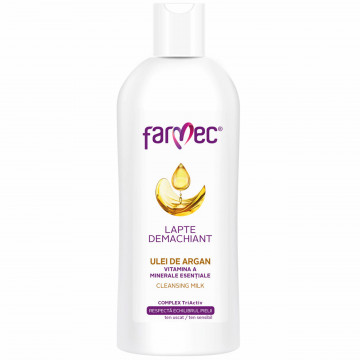 Farmec Lapte Demachiant cu Ulei de Argan - 150 ml