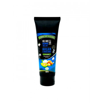 Gel de dus 3 in 1 Homme Vaillant cu argan, avocado si miere de albine - 100 ml
