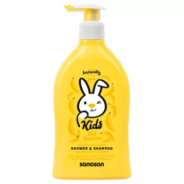 Gel de dus si sampon 2 in 1 cu aroma de banane - 400 ml
