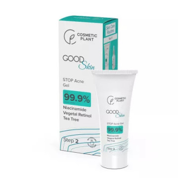 Good Skin Stop Acne Gel cu Niacinamida, Vegetal Retinol si Tee Trea Oil - 30 ml
