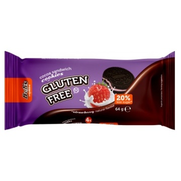 Pachet Biscuiti Fara Gluten Bob'S Cu Crema De Capsuni - 20 x 64 g