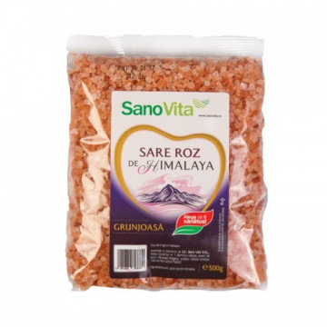 Sare roz de Himalaya grunjoasa - 500g
