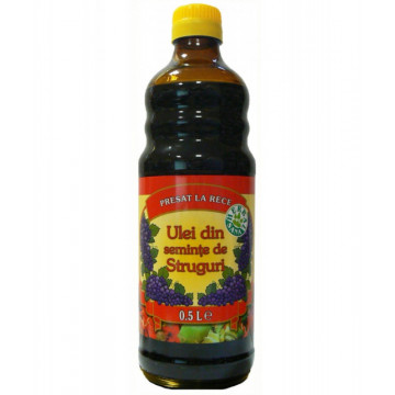 Ulei din samburi de struguri presat la rece - 500 ml