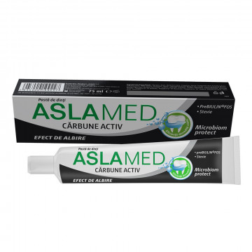 Aslamed Pasta De Dinti Carbune Activ - 75 ml