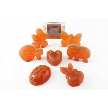 CocoSapun transparent figurine cu argan, catina si aroma populara - 50 g