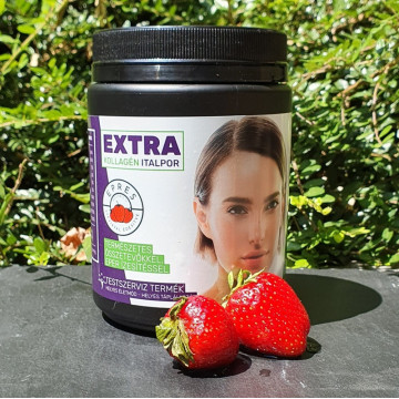 Colagen Extra cu gust de capsune indulcit cu stevie + Vitamina C - 330 g