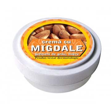 Crema cu ulei de migdale, ulei din germeni de grau, miere de albine 15 g