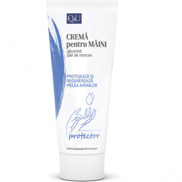 Crema de maini cu glicerina si ulei de morcov Q4U - 100 ml