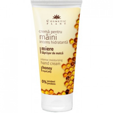 Crema intens hidratanta pentru maini cu miere si laptisor de matca - 100 ml