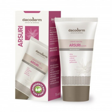 Crema pentru arsuri usoare Dacoderm - 75 ml