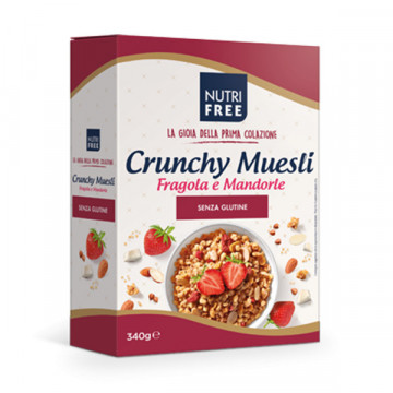 Crunchy Musli cu Capsuni si Migdale 340 g - Nutrifree