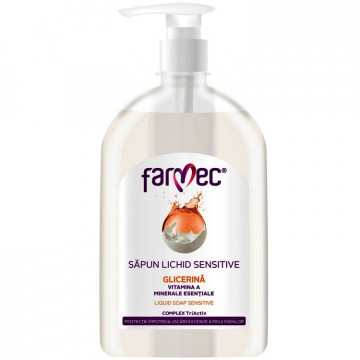 Farmec Sapun lichid sensitive cu glicerina rezerva - 500 ml