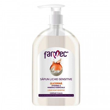 Farmec Sapun Lichid Sensitive Glicerina - 500 ml