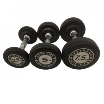 Gantera rotunda din poliuretan - 17.5 kg, Dayu Fitness