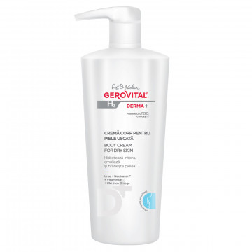 GH3 Derma+ Crema corp pentru piele uscata - 500 ml