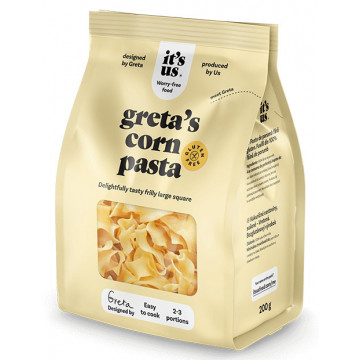 Paste din porumb - Patrat ondulat - 200 g - It's Us Greta's
