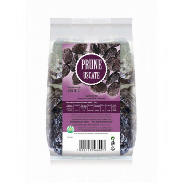 Prune uscate fara samburi - 300 g