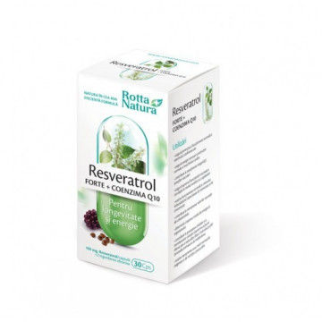 Resveratrol forte + Coenzima Q10 - 30 cps