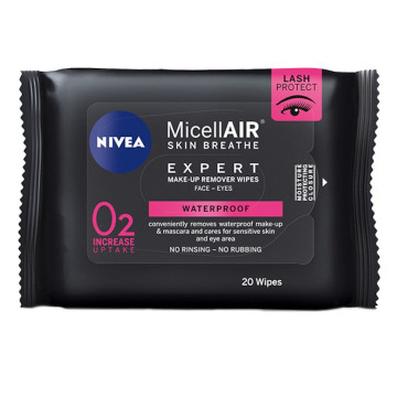 Servetele demachiante micelare Nivea Micellair Expert Waterproof - 20 buc