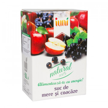 Suc natural de mere + coacaze - 3 L