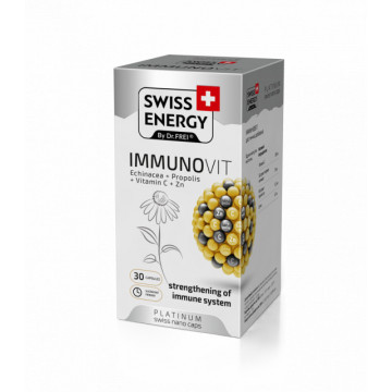 Swiss Energy Immunovit (Echinacea + Propolis + C + Zn) - 30 cps, Swiss Energy