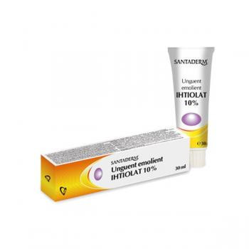 Unguent emolient Ihtiolat 10% Santaderm - 30 ml