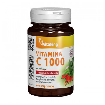 Vitamina C 1000 mg cu absorbtie lenta - 60 cpr