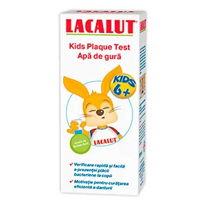 Apa de gura pentru copii peste 6 ani Lacalut Kids Plaque Test - 300 ml