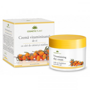 Crema vitaminizanta de zi cu ulei de catina si masline - 50 ml