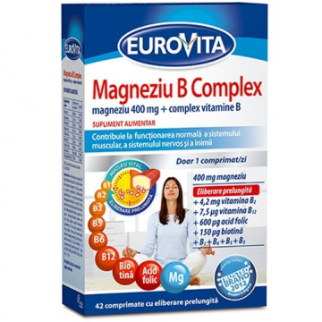 Eurovita Magneziu B Complex - 42 cpr
