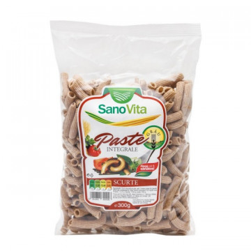 Paste integrale din grau scurte - 300g
