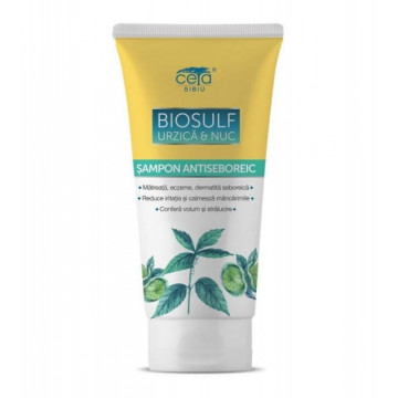 Sampon cu bicarbonat, urzica, mesteacan si castane 200ml - Ceta