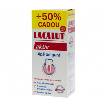 Apa de gura Lacalut Aktiv - 300 ml +50% Cadou