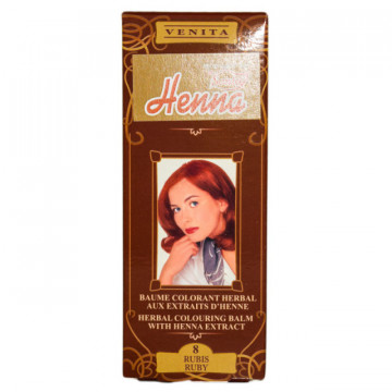 Balsam colorant pentru par, Henna Sonia nr.8 - Rosu rubiniu - 75 ml
