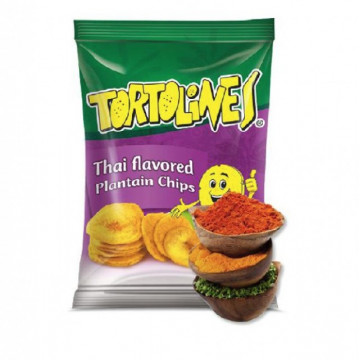 Chipsuri de banane verzi cu thai - 100 g