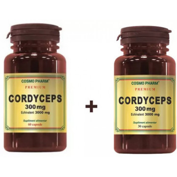 Cordyceps 300 mg - 60cps + 30cps Gratis