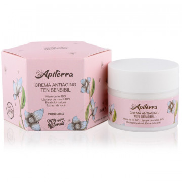 Crema antiaging ten sensibil Apiterra - 50 ml