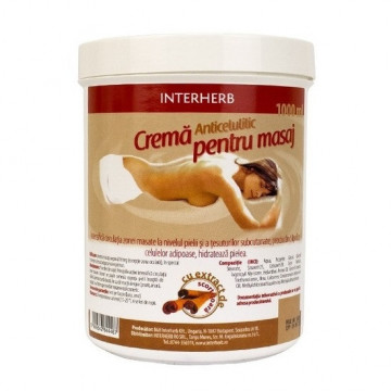 Crema anticelulitica pentru masaj cu scortisoara - 1000 ml